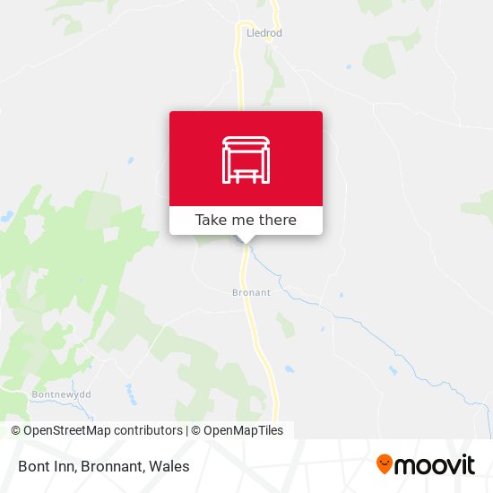 Bont Inn, Bronnant map
