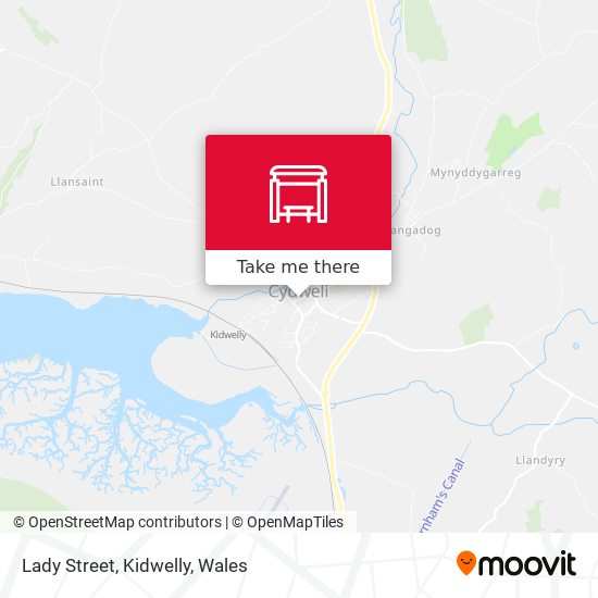 Lady Street, Kidwelly map