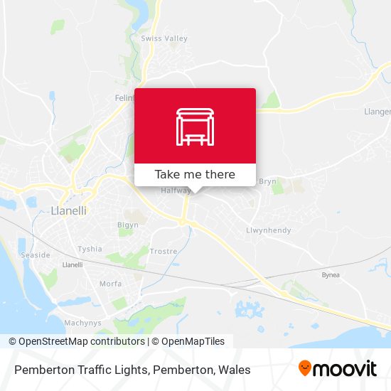 Pemberton Traffic Lights, Pemberton map