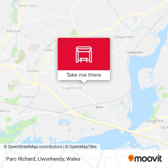 Parc Richard, Llwynhendy map