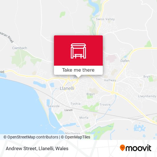 Andrew Street, Llanelli map