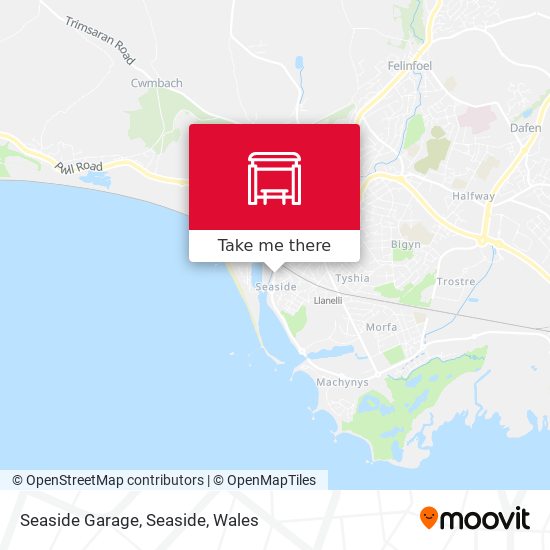 Seaside Garage, Seaside map