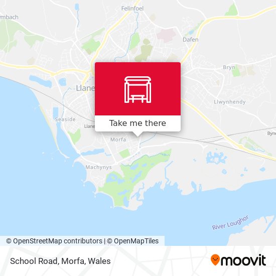 School Road, Morfa map