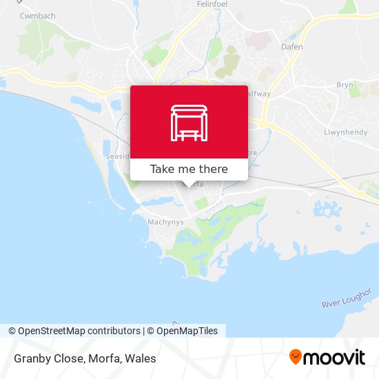 Granby Close, Morfa map