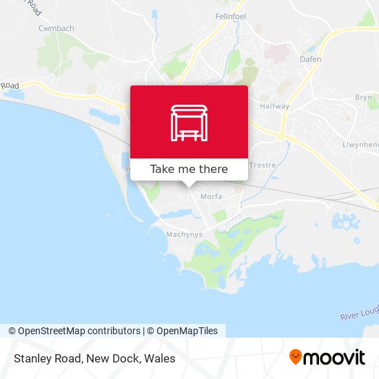 Stanley Road, New Dock map