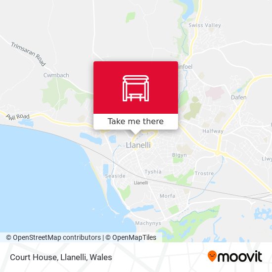 Court House, Llanelli map