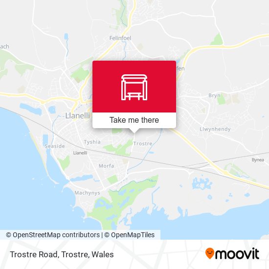 Trostre Road, Trostre map