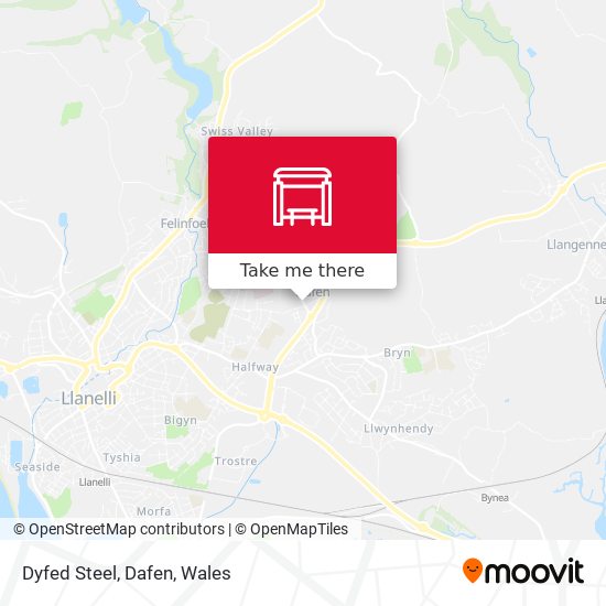 Dyfed Steel, Dafen map