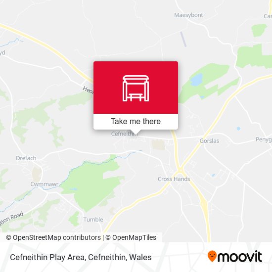 Cefneithin Play Area, Cefneithin map