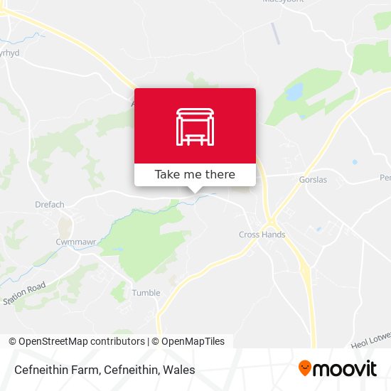 Cefneithin Farm, Cefneithin map