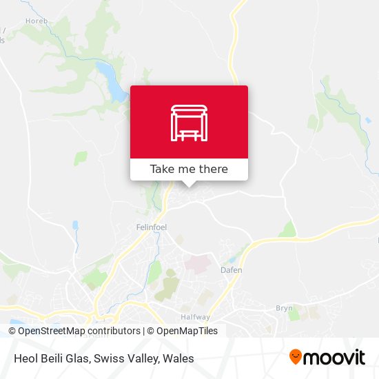 Heol Beili Glas, Swiss Valley map