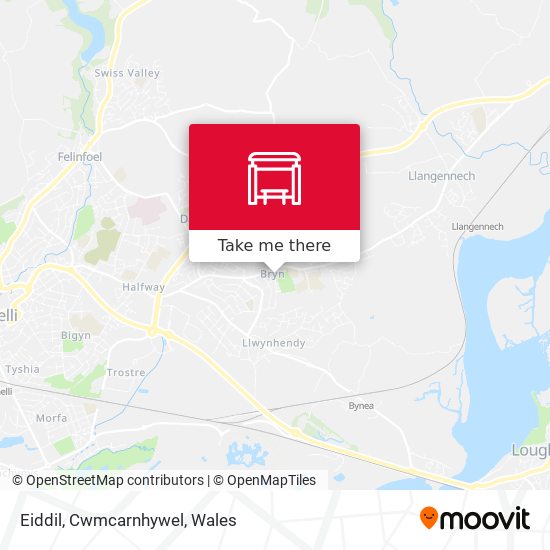 Eiddil, Cwmcarnhywel map