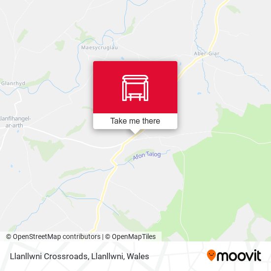 Llanllwni Crossroads, Llanllwni map