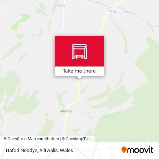 Hafod Neddyn, Alltwalis map