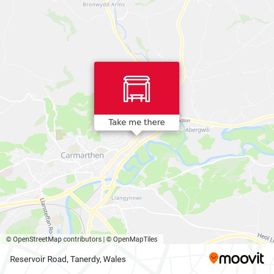 Reservoir Road, Tanerdy map