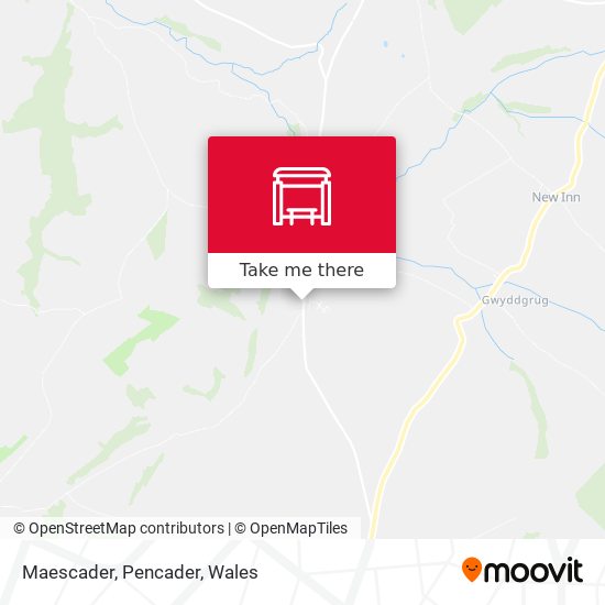 Maescader, Pencader map