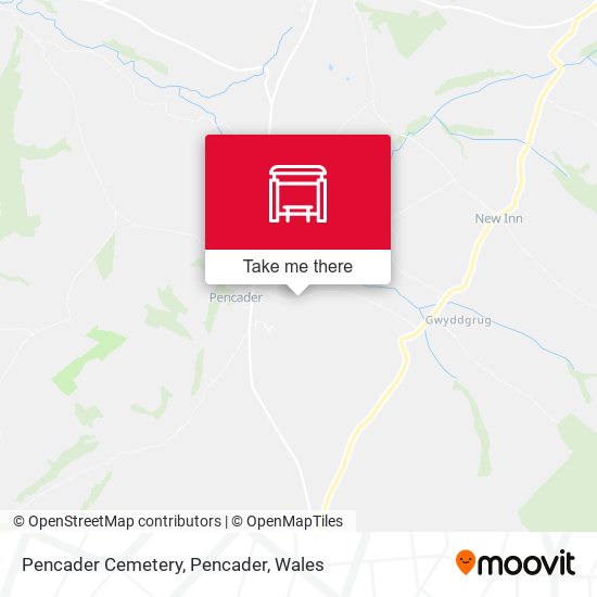 Pencader Cemetery, Pencader map