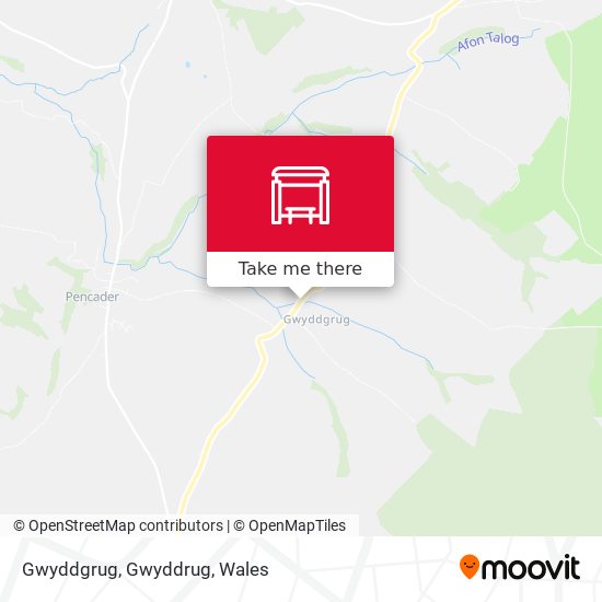 Gwyddgrug, Gwyddrug map