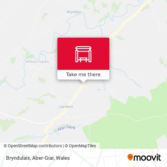 Bryndulais, Aber-Giar map