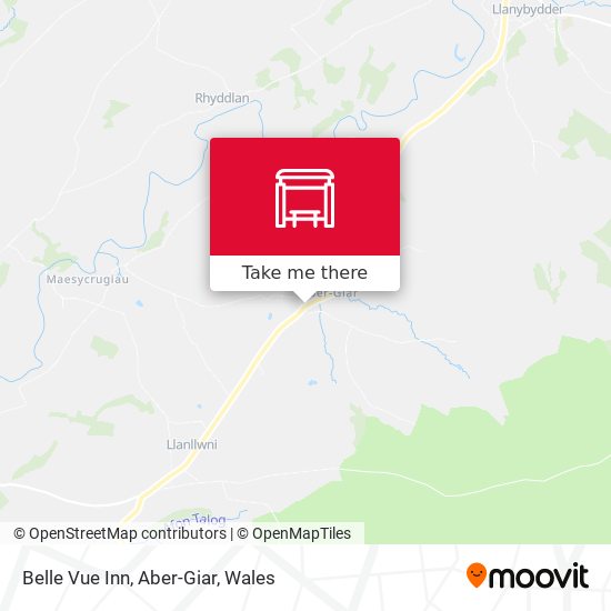 Belle Vue Inn, Aber-Giar map