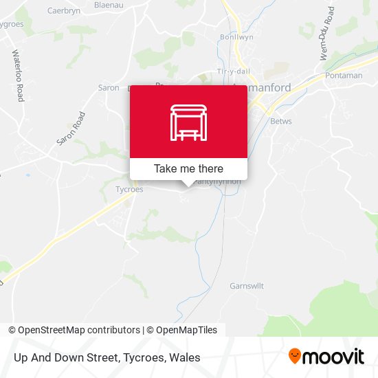 Up And Down Street, Tycroes map