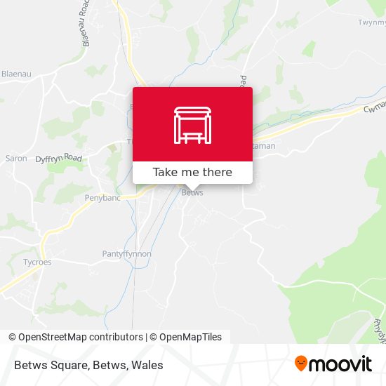 Betws Square, Betws map