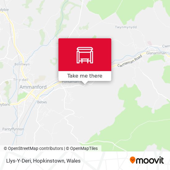 Llys-Y-Deri, Hopkinstown map