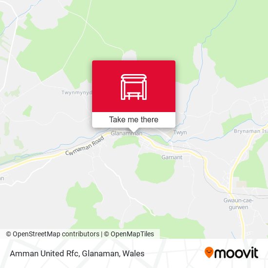 Amman United Rfc, Glanaman map