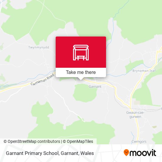 Garnant Primary School, Garnant map