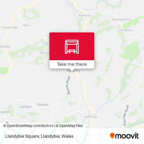 Llandybie Square, Llandybie map
