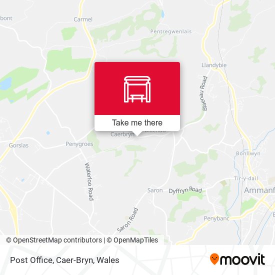 Post Office, Caer-Bryn map