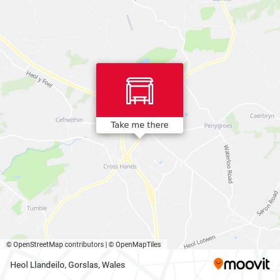 Heol Llandeilo, Gorslas map