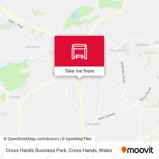 Cross Hands Business Park, Cross Hands map