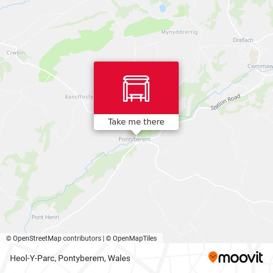 Heol-Y-Parc, Pontyberem map