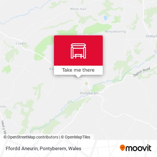 Ffordd Aneurin, Pontyberem map