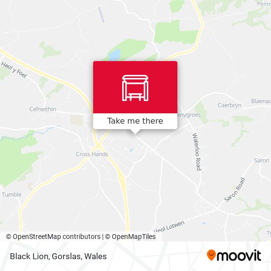 Black Lion, Gorslas map