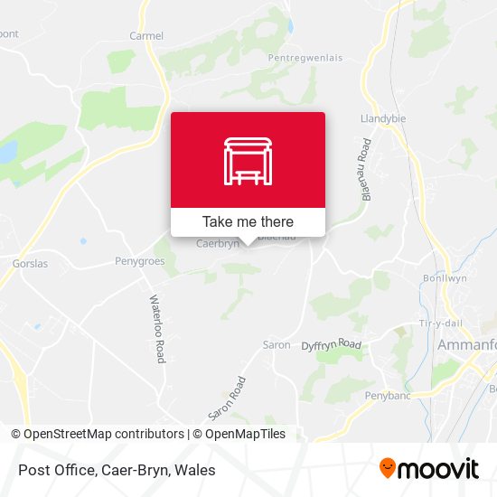 Post Office, Caer-Bryn map