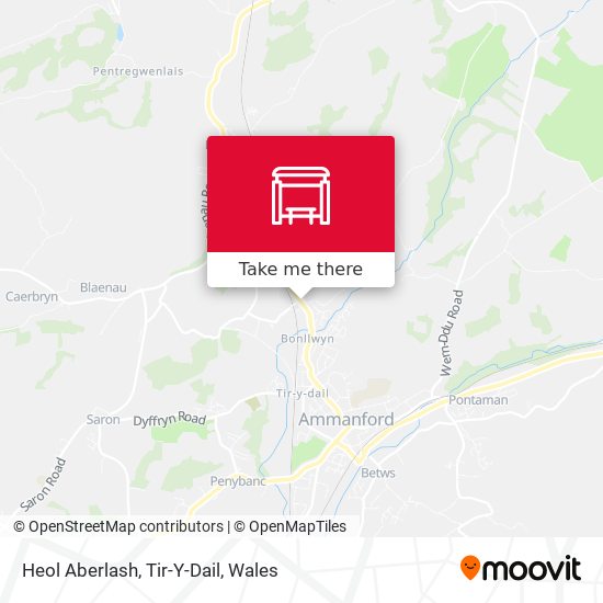 Heol Aberlash, Tir-Y-Dail map