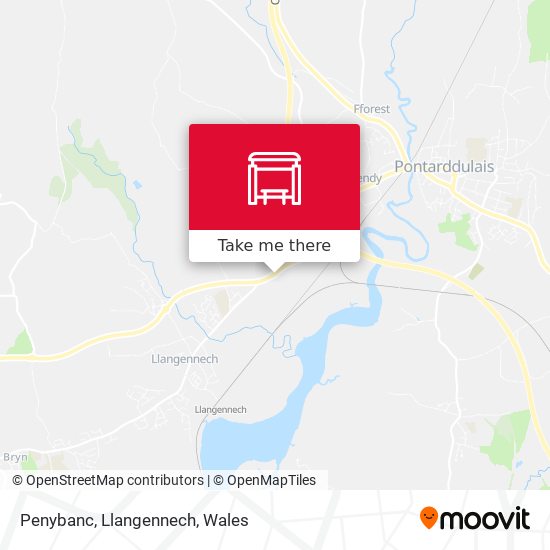 Penybanc, Llangennech map