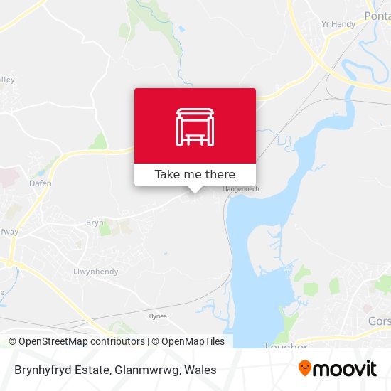 Brynhyfryd Estate, Glanmwrwg map