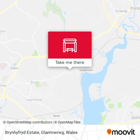 Brynhyfryd Estate, Glanmwrwg map