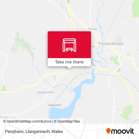 Penybanc, Llangennech map