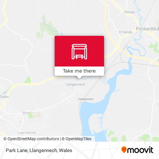 Park Lane, Llangennech map