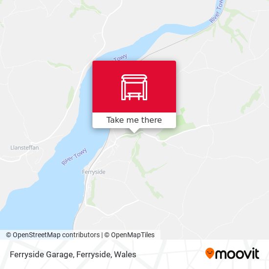 Ferryside Garage, Ferryside map