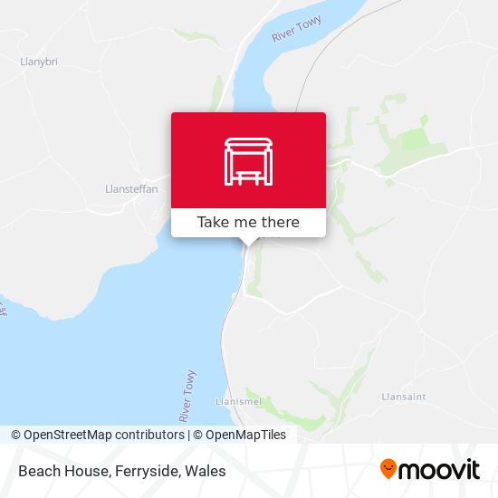 Beach House, Ferryside map