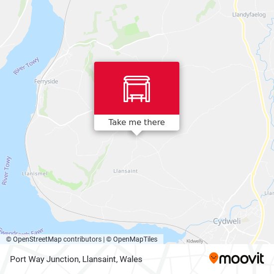 Port Way Junction, Llansaint map