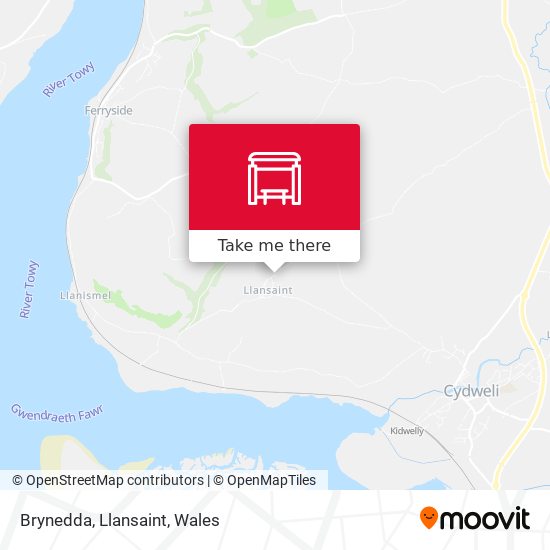 Brynedda, Llansaint map