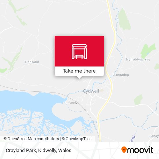 Crayland Park, Kidwelly map