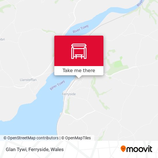Glan Tywi, Ferryside map