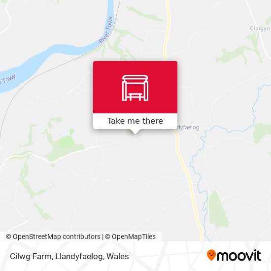 Cilwg Farm, Llandyfaelog map